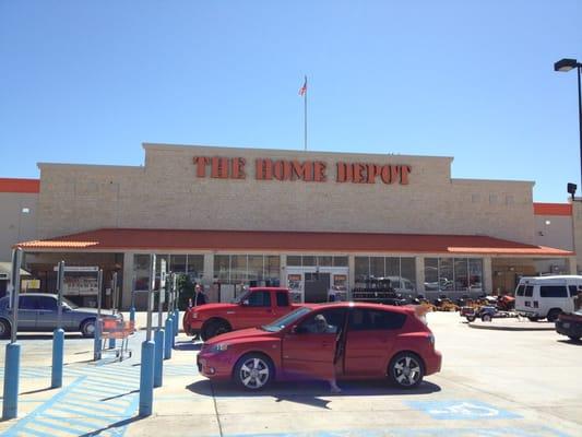 The front of Home Depot.