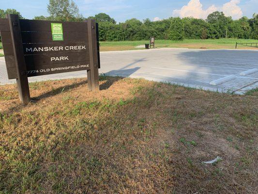 New permeable parking lot we completed!