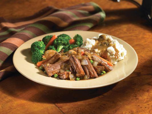 Braised and Slow-Roasted Pot Roast