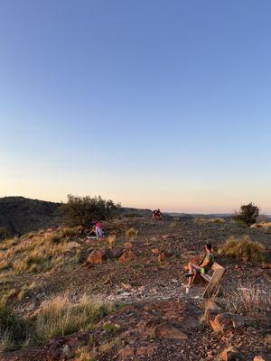 Overlook at sunset