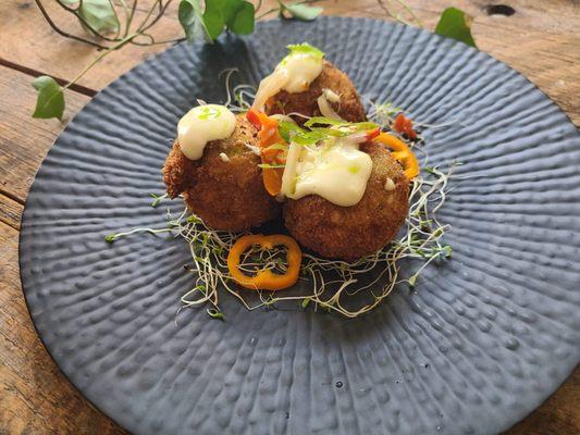 Private Dinner, Salted Cod Fish Croquette.