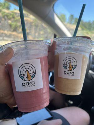 Strawberry banana and orange-a-licious