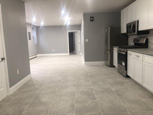 Fully remodeled Basement with New Floor tiles, Paint, Electrical , Plumbing & Appliances