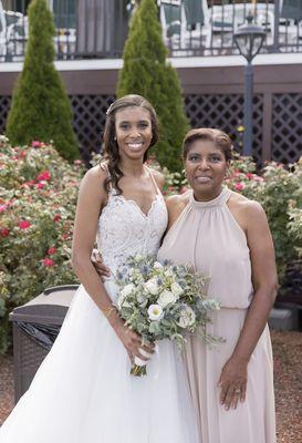 Wedding dress and Mother of the Bride dress