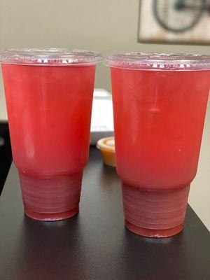 Strawberry watermelon energy coolers