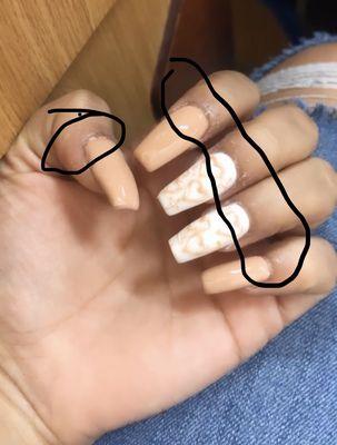 Look at how bad they left her nails