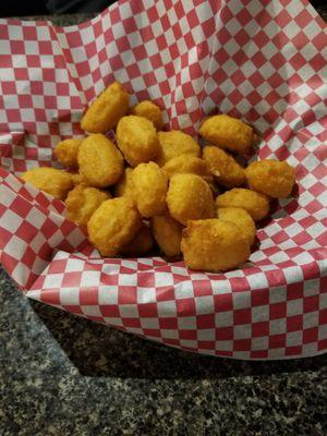 Corn nuggets appetizer.