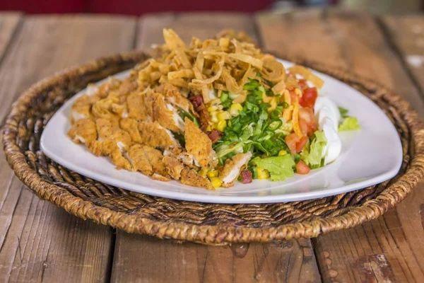 Cajun Crispy Sandwhich....When you want a little crispy in your salad.