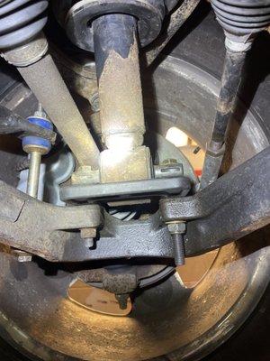 Wrong Bolt holding strut in