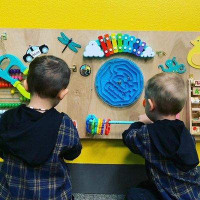 Toddler busy board!