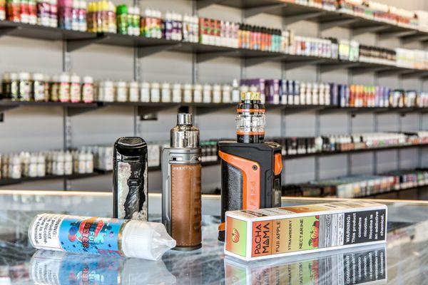 E-Liquid, Vaporizers, Pod Systems, Disposables