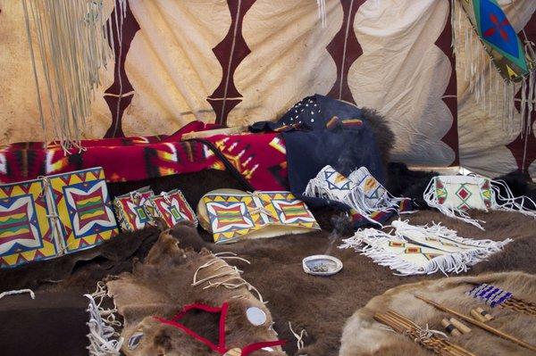 Inside of your tipi.