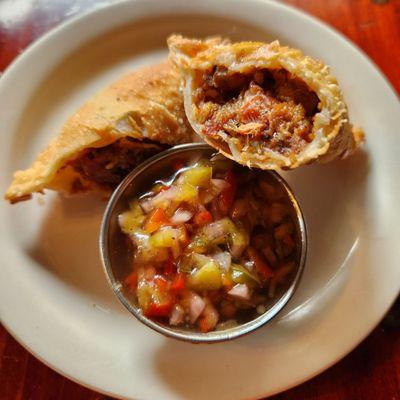 Oxtail and Maduros Empanada