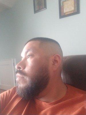 Great beard and fade.