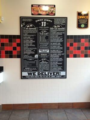 Menu board