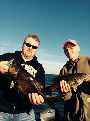 Double Smallmouths on Mille Lacs