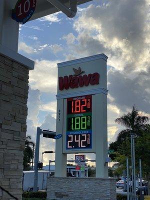 Prices as of 10/30/2020   What's really in this photo is that they offer boat fuel!