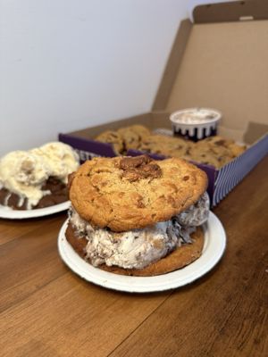 Ice cream cookie sandwich Chocolate Peanut Butter Cup