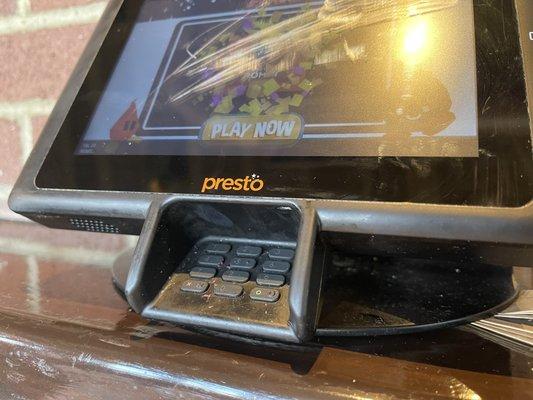 Table presto machine