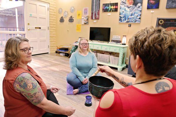 Guided meditation and sound healing