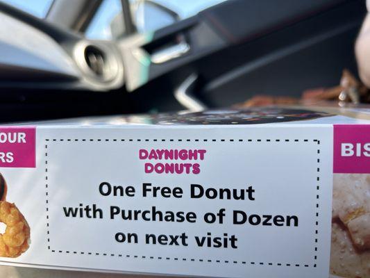 Free donut coupon!!