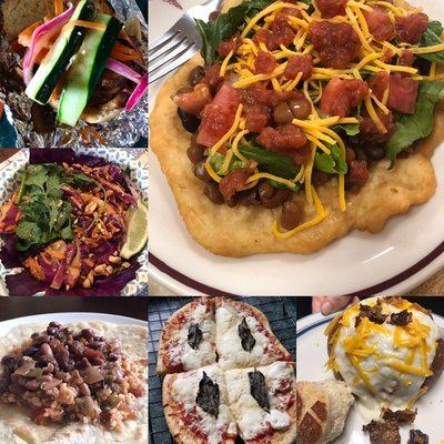 Delicious vegetarian and vegan dishes