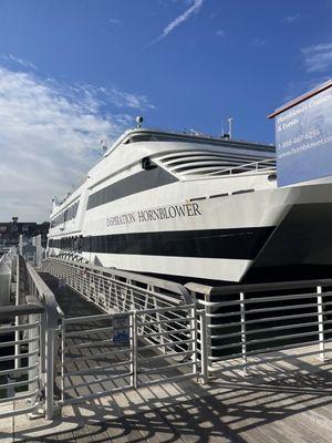 Inspiration Hornblower from San Diego docked in Long Beach