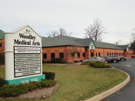 Entrance to practice from Woodley Road