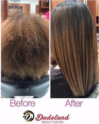 Keratin hair treatment