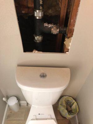 Repaired plumbing