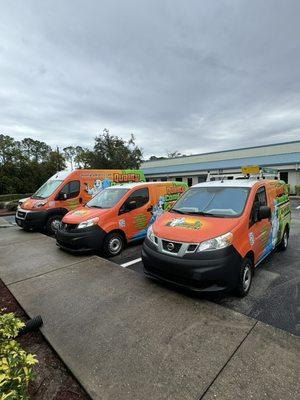 Quality Comfort Air Conditioning And Heating Inc. Service Vehicles at 733 North Dr. Suite I Melbourne, Florida 32934