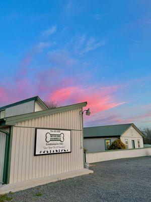 Sunset at Wyolina Kennels