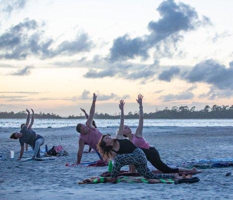 Full Moon Beach Yoga