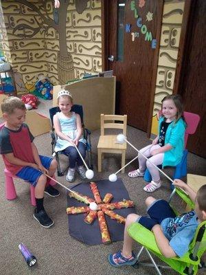 Life in Christ Lutheran Preschool's Camping Day