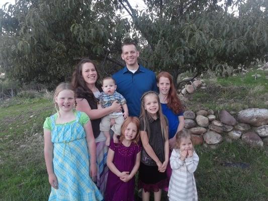 Photo of Dr. Jacob Swonger, D.C. with his family in Vernal, UT.