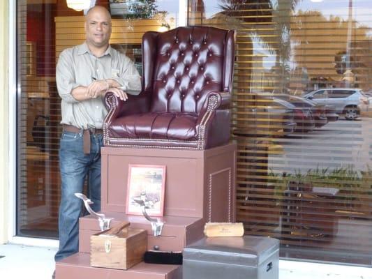 Traditional shoe shine service (drop-off)