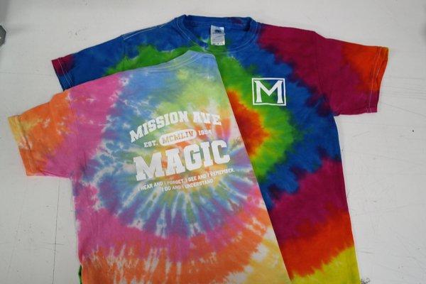 300 shirt order on custom tie die shirts