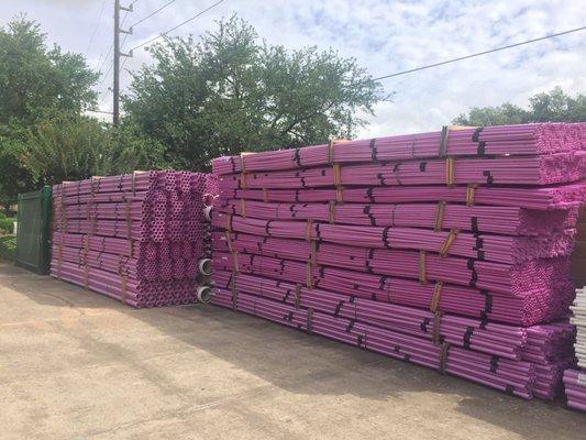 Small to extra large purple pipe for responsible, non-potable rainwater harvesting experts