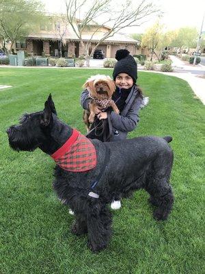 Diego & Bella with granddaughter, Giavanna