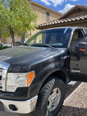 Windshield replaced on a Ford F-150 in Mesa, AZ