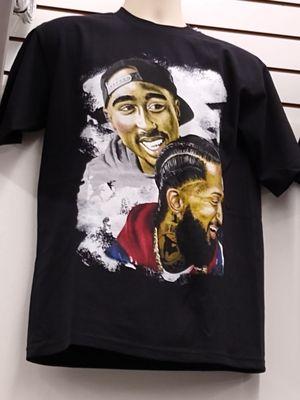 T-shirt Tupac and Nipsey Hussle