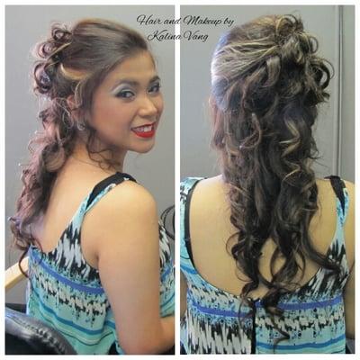 Prom hair & makeup by Kalina