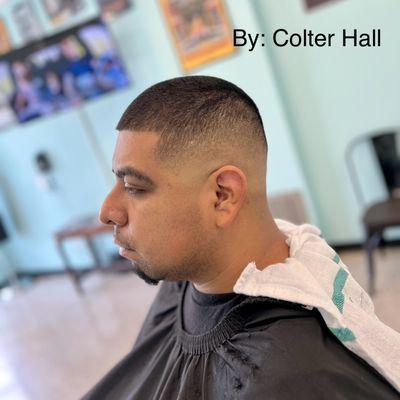 Skin fade and line up at Colter's Babershop