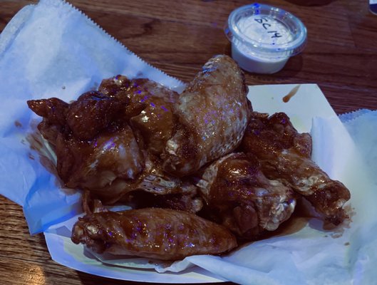 Hot Teriyaki wings.