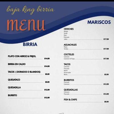 New menu new items