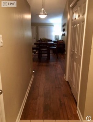 Beautiful entry way with side closet for coats