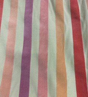 Cut Velvet striped Fabric  in lovely colors