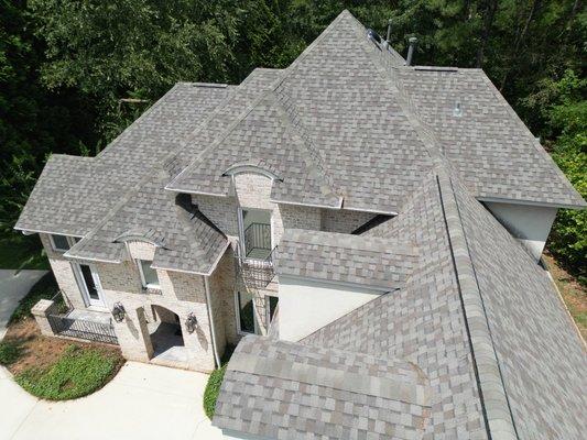 Certainteed Landmark Series Shingle in Weathered Wood with a Class III impact rating