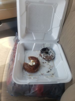 Churro and Oreo protein donuts! Sugar free and DELICIOUS