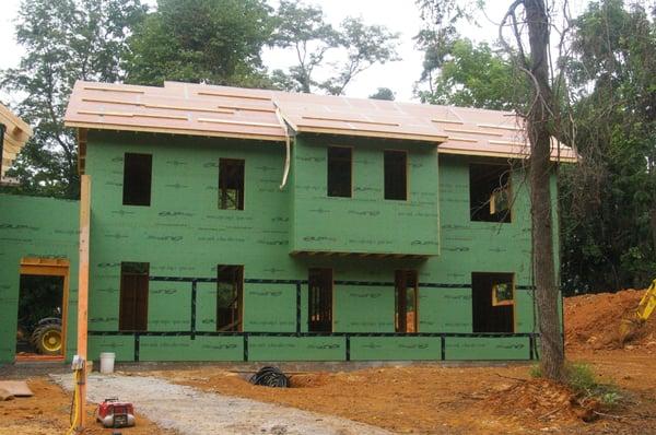 Custom home under construction, The plains VA